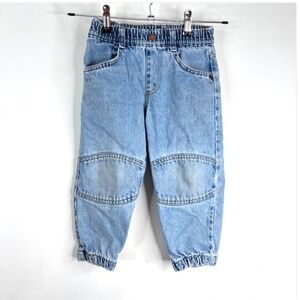 VTG 90s Little Levis Double Knee Jeans 4 Orange Tab Jogger Parachute Elastic